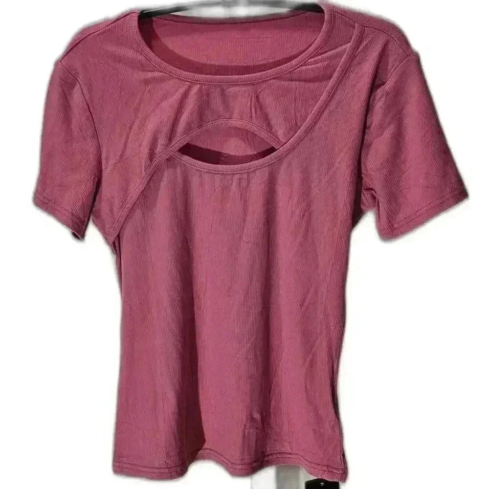 Micson Women's Pink Casual Top